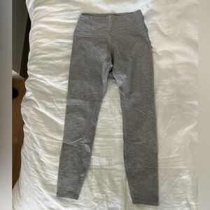 Gray High-Waisted Leggings